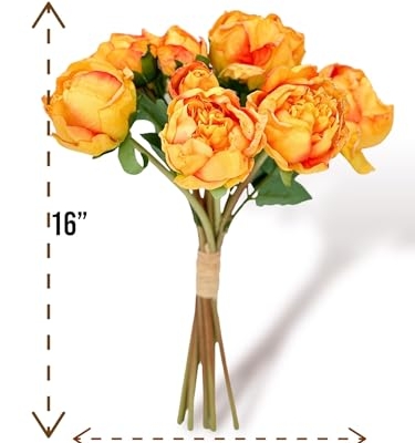 Product: 10 Stems Cream Artificial Wedding Flowers,Dried Pink Peonies for Home Decoration Gifts Decor(NO VASE) for Wedding/Home Decoration(Cream)