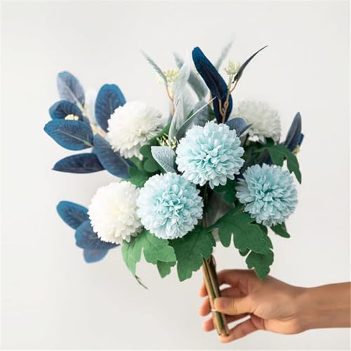Product: Artificial Silk Anemone Flowers Bouquet – Nordic Style Spring Wedding, Bridal Shower, Home & Party Decoration(Gray)