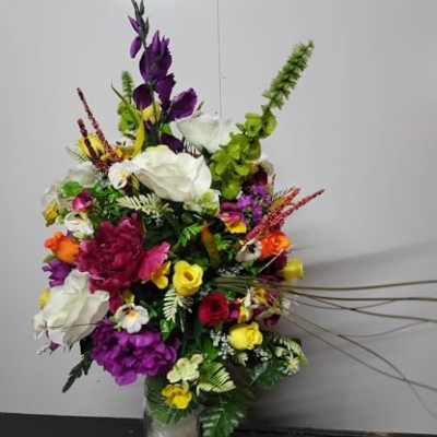 Silky Flower Store Artificial Yellow Roses Cemetery Flowers, Vivid Realistic Memorial Grave Tombstone Décor, Durable Faux Floral Arrangement, 26cm 8 8 Product: Jucgghk Vivid and Realistic Floral Art 26" Spring Cemetery Flowers,Artificial Yellow Roses,Durable Faux Roses for Cemetery Grave Tombstone Decorations