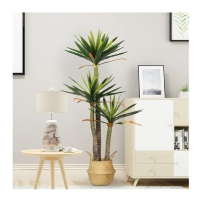 Product: GenSDH Artificial Tree 4.7Ft Artificial Trees Simulated Gladiolus Tree Lifelike Fake Tree for Indoor Outdoor Home Artificial Plant Decoration