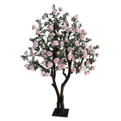 Product: Simulated Peony Tree, Indoor Artificial Tree Decoration Landscaping Large Floor-Standing Flower Art Hotel Shopping Mall Props Ornaments 1.5M