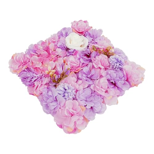 Silky Flower Store Artificial Silk Rose Flower Wall Panel, Wedding Backdrop Decor, 12pcs Faux Rose Hydrangea Wall Panels 12pcs 4 4 Product: Cncestore 12pcs Artificial Silk Rose Flowers Backdrop Wall Panel for Wedding Venue Decor