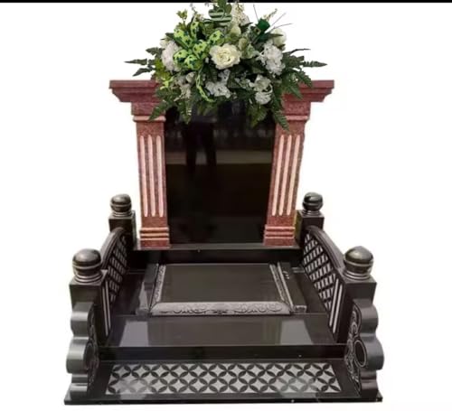Product: Jucgghk Vivid and Realistic Floral Art Spring Cemetery Flowers,Headstone Flower,Easter Cemetery SaddleFlower for Cemetery,Grave Site Flower