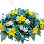 Product: Jucgghk Vivid and Realistic Floral Art 22-24” Cemetery Flower Arrangement, Artificial Cemetery Flowers Saddle,Cemetery Grave Decoration Headstone Flower for Outdoor Grave Decorations