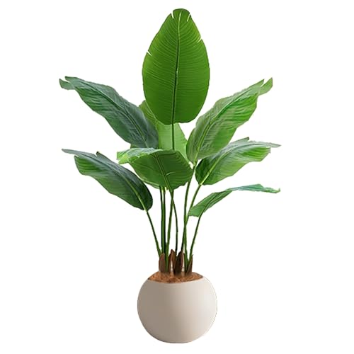 Product: Artificial Bird of Paradise Plant, Outdoor Fake Tropical Banana Tree – Perfect Faux Plants for Indoor, Plant in Pot for Home Decor(120cm/47.2in)