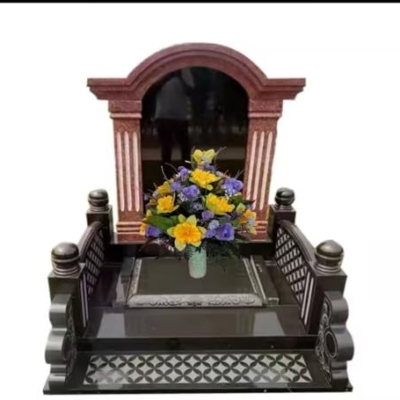 Product: Jucgghk Vivid and Realistic Floral Art Memorial Flowers Bouquet,Grave Memorial Flowers for Cemetery Headstones Decoration（NO VASE ）