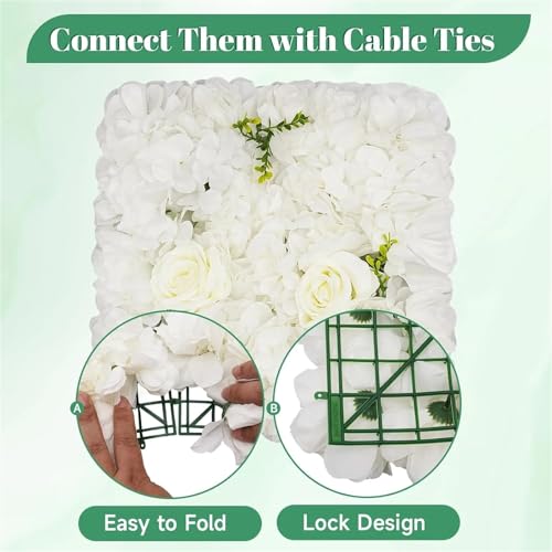 Silky Flower Store 12Pcs Artificial 3D Flower Wall Panels, Floral Backdrop Decor for Party and Home, Elegant Faux Flower Wall Decor 12Pcs 4 4 Product: Flower Wall Panels 12Pcs Artificial Flower Wall Panel 3D Floral Backdrop Decor Faux for Party, Home