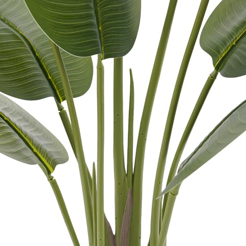 Product: 2Pcs Artificial Bird of Paradise Palm Tree, 47.3 Inch Artificial Outdoor Trees No Maintenance Silk Fabric Faux Indoor Flower with Red Flowers & Green Leaves for Home Indoor Outdoor Office - White