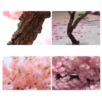 Product: Handmade Light Pink Cherry Tree, Artificial Cherry Blossom Tree, with Blossom Branches, Cherry Tree for Wedding Event Indoor Outdoor Party Restaurant Mall Decoration,001,1.2x1.0m/3.9x3.2ft