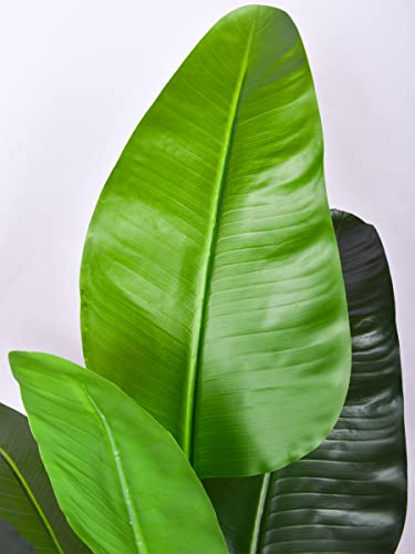 Silky Flower Store Artificial Bird of Paradise Fake Indoor Tropical Palm Potted 4FT, 2 Pack Faux Greenery Floor Plant 3 3 Product: Artificial Bird of Paradise - Fake Plants Indoor Faux Tropical Palm Potted Dypsis Lutescens for Home Office Decor Housewarming (4FT-2Packs)