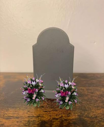 Product: Jucgghk Vivid and Realistic Floral Art Butterfly Lily Cemetery Flowers,Cemetery Vase Arrangement for Cemetery Headstones Gravesites