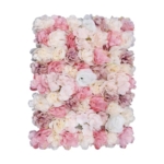 Product: 12-Piece Artificial Flower Wall Panels, 3D Silk Dahlias, Roses & Hydrangeas, 24x16 Inch Floral Wall Backdrop, Wedding, Party, Home, Photo Background, Fall Decor, Wall Flowers, Rose Wall Decor, Pink