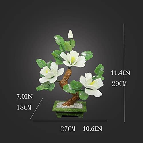 Silky Flower Store Artificial Peony Bonsai Tree, Jade Tabletop Ornament, Home Office Decor, 27x18x29cm 2 2 Product: GAZOGJ Artificial Tree Tabletop Peony Bonsai Tree Jade Bonsai Ornaments Creative Peony Flower Bonsaifor Home Office Table Decor Chinese Feng Shui Decoration Artificial Bonsai tr