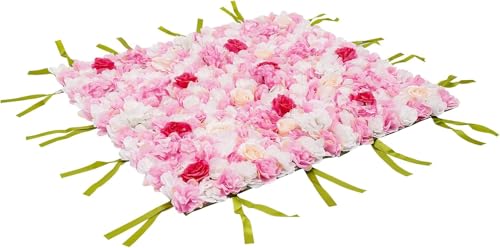Silky Flower Store Floral Silk Wall Panels Hydrangea Flower Wall Decor Indoor Outdoor, White Pink Gold Faux Roses 32.5cm 1 1 Product: Cncestore Wall Decor Silk Fabric Floral Wall Panels Hydrangea Flower Wall Backdrop Indoor Outdoor Decor