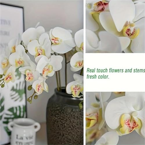 Product: 2/5 Pcs 9-Head Flowers 38inch Artificial Orchid Bouquet Artificial Flowers for Wedding Decoration Garden Home Decor(5pcs)