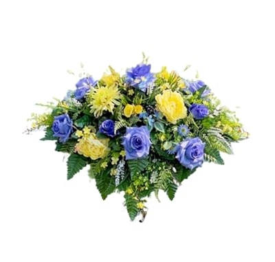 Product: Jucgghk Vivid and Realistic Floral Art 36" Artificial Cemetery Flowers,Realistic Vibrant Flowers, Outdoor Grave Decorations for Headstone