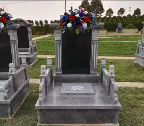 Product: Jucgghk Vivid and Realistic Floral Art Beautiful Patriotic, Memorial Cemetery Saddle Arrangement,Cemetery Flowers,Gravesite Flowers for Headstone Arrangement
