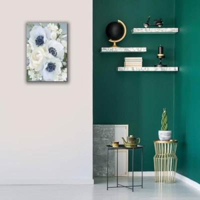 Product: Epic Graffiti 'Anemones in Blue I' by House Fenway, Giclee Canvas Wall Art, 18"x26"