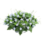 Product: Jucgghk Vivid and Realistic Floral Art White Roses 22"-24" Flowers Saddle,Cemetery Grave Decoration Headstone Flower for Outdoor Grave Decorations