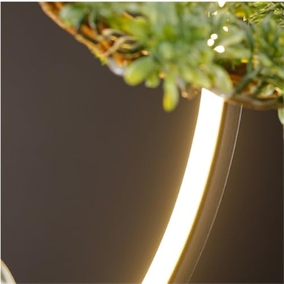 Silky Flower Store Artificial Bonsai Tree Lamp, Faux Greenery Desktop Decor, Ceramic Pot Entryway Living Room Office, 32.5cm 8 8 Product: MOOWI Artificial Bonsai Tree Simulation Bonsai Ornaments with Creative Lamp Circle Entryway Desktop Living Room Office Decoration Artificial Trees Plants