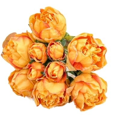 Product: 10 Stems Cream Artificial Wedding Flowers,Dried Pink Peonies for Home Decoration Gifts Decor(NO VASE) for Wedding/Home Decoration(Cream)