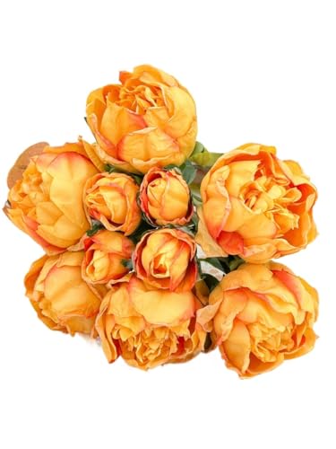 Product: 10 Stems Cream Artificial Wedding Flowers,Dried Pink Peonies for Home Decoration Gifts Decor(NO VASE) for Wedding/Home Decoration(Cream)
