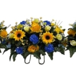 Product: Jucgghk Vivid and Realistic Floral Art 3 Pieces Set Cemetery Saddle,Headstone Flower,Spring Cemetery Flowers for Cemetery Decoration