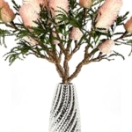 Product: 35" Tall Banksia Flower Branch,Artificial Pink Flower for Centerpieces | DIY Floral | Wedding/Home Decoration | Gifts(NO VASE) for Wedding/Home Decoration(Light red)