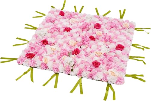 Silky Flower Store Floral Silk Wall Panels Hydrangea Flower Wall Decor Indoor Outdoor, White Pink Gold Faux Roses 32.5cm 3 3 Product: Cncestore Wall Decor Silk Fabric Floral Wall Panels Hydrangea Flower Wall Backdrop Indoor Outdoor Decor