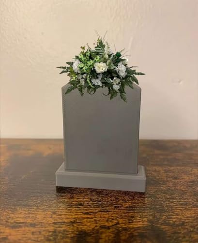 Product: Jucgghk Vivid and Realistic Floral Art Spring Cemetery Flowers,Headstone Flower,Easter Cemetery SaddleFlower for Cemetery,Grave Site Flower