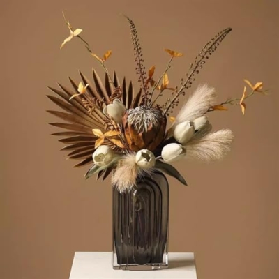 Product: Floral Installations Indoor Dining Room Silk Flowers Floral Arrangements Simulation Bouquet Bridal Bouquet Home Soft Furnishings Party Decoration