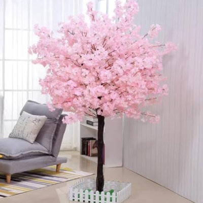 Product: Cherry Blossom Artificial Tree, Fake Pink Cherry Blossom Tree for Indoor/Outdoor, Christmas, Garden, Home, Office, Gorgeous Lifelike, Round(2 * 1.8m)