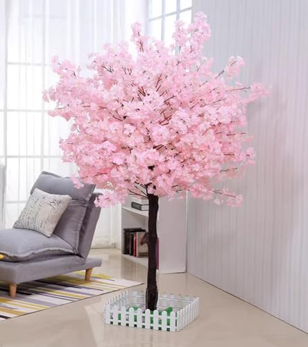 Product: Cherry Blossom Artificial Tree, Fake Pink Cherry Blossom Tree for Indoor/Outdoor, Christmas, Garden, Home, Office, Gorgeous Lifelike, Round(2 * 1.8m)