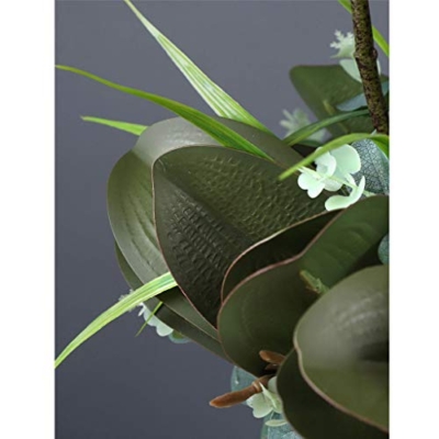 Product: Artificial Flower Bonsai with Vase Large Faux Phalaenopsis Flower Arrangement, Artificial Orchid Flowers with Ceramics Vase, Artificial Flower Arrangement for Wedding Party Home Centerpiece Decor Arra