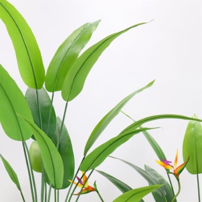 Product: Uneeruiqy Bird of Paradise Artificial Plant, 5.2ft Tall Artificial Tree with 2 Flowers and 23 Detachable Leaves, Silk Floor Plant for Home Decor in Living Room, Office, and Bedroom