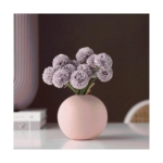 Product: SHUawan Artificial Rose Flowers with Ceramic Vase – 20cm Silk Bouquet for Home, Wedding, Party, Festival Decoration