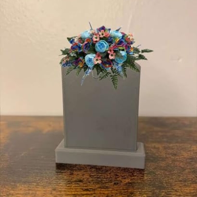 Product: Jucgghk Vivid and Realistic Floral Art Cemetery Saddle ，Spring Cemetery Flowers，Headstone Flower，Father's Day，Cemetery Decoration ，Flower for Cemetery