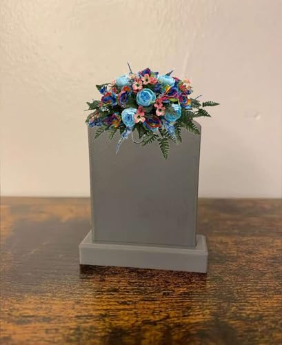Product: Jucgghk Vivid and Realistic Floral Art Cemetery Saddle ，Spring Cemetery Flowers，Headstone Flower，Father's Day，Cemetery Decoration ，Flower for Cemetery