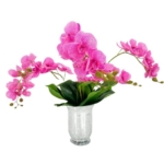 Product: 3PCS 18" Pink Orchid Artificial Flowers,Real Touch Orchid Flowers for Wedding Table DIY Floral Arrangement Party Home Decor(NO VASE)