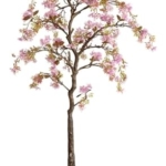 Product: GenSDH Artificial Tree Artificial Tree Begonia Flower Tree Fake Tree 140Cm Simulation Tree for Indoor Outdoor Artificial Plant Decor