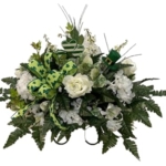 Product: Jucgghk Vivid and Realistic Floral Art Spring Cemetery Flowers,Headstone Flower,Easter Cemetery SaddleFlower for Cemetery,Grave Site Flower