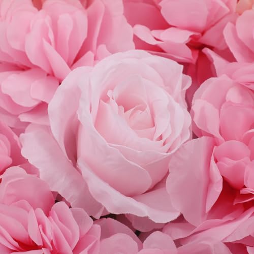 Product: WUSILILU 12Pcs Artificial Silk Flower,Hanging Wall Panel Romantic Floral Backdrop for Party,Wedding Photography Decoration