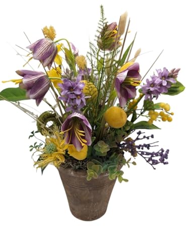 Orchid Christmas Centerpiece,Winter and Holiday Fl Yellow Summer Arrangement Flowers, Artificial Lemon Mimosa for Home Arrangements Table Centerpiece Decorations Beautiful and durable artificial sunfl - Artificial Flower Arrangements Product: Orchid Christmas Centerpiece,Winter and Holiday Fl Yellow Summer Arrangement Flowers, Artificial Lemon Mimosa for Home Arrangements Table Centerpiece Decorations Beautiful and durable artificial sunfl