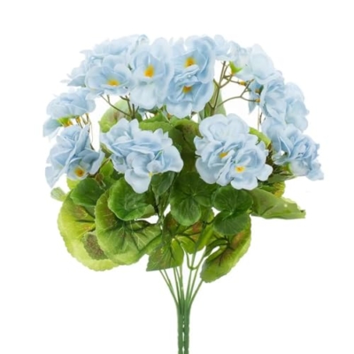Product: LIJUCAI Artificial Plants Begonia Flowers Home Room Floral Arrangement Decor DIY Festival Wreath Vase Wedding Supplies(3pcs/Blue)