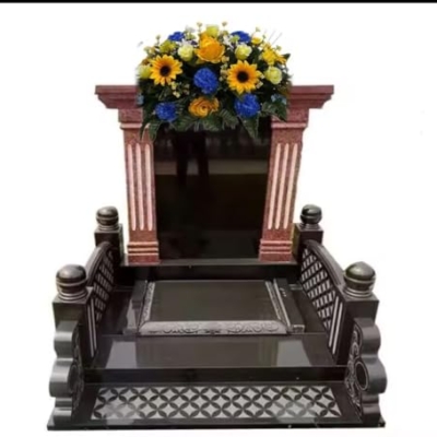 Product: Jucgghk Vivid and Realistic Floral Art 3 Pieces Set Cemetery Saddle,Headstone Flower,Spring Cemetery Flowers for Cemetery Decoration