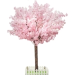 Product: Artificial Cherry Blossom Flowers Simulated Blossom Tree, Handmade Silk Flower Decoration, for Indoor Outdoor Party Restaurant Mall Artificial Plant Fake Vines Flowers,001,2.3x1.8m/7.5x5.9ft