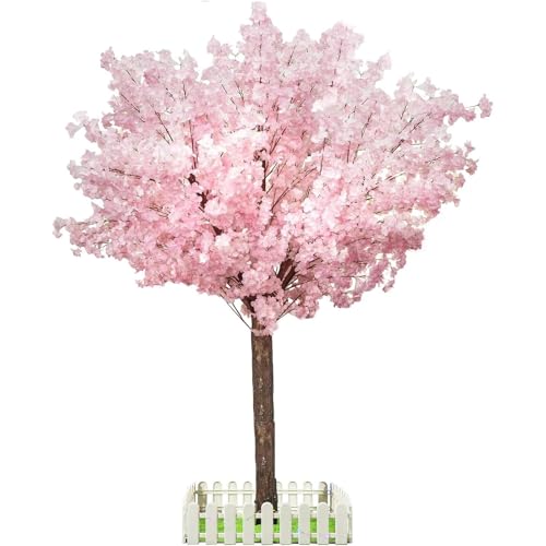 Product: Artificial Cherry Blossom Flowers Simulated Blossom Tree, Handmade Silk Flower Decoration, for Indoor Outdoor Party Restaurant Mall Artificial Plant Fake Vines Flowers,001,2.3x1.8m/7.5x5.9ft