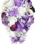 Product: 13" Purple Calla Lily Wedding Bouquet, Artificial Bridal Bouquet for Bride Used for Weddings and Home Decoration