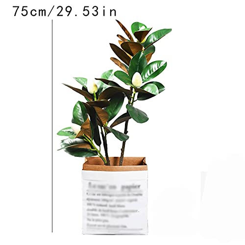 Product: Fake Plants Artificial Tree 29 Inches Tall, Fake Magnolia Tree Potted Plant with Flowers,Perfect Faux Plants in Pot for Indoor Outdoor House Home Office Faux Tabletop Gre