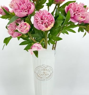 Product: 3PCS 2-Heads Pink Peony Flowers,Artificial Beautiful Plants for Wedding Home Table Centerpieces Decoration Floral Arrangement (NO VASE) for Wedding/Home Decoration
